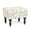 Style 3, variant on Adeco  Ottoman Stool Tufted Foot Rest Fabric Floral Vanity Stool Embroidery