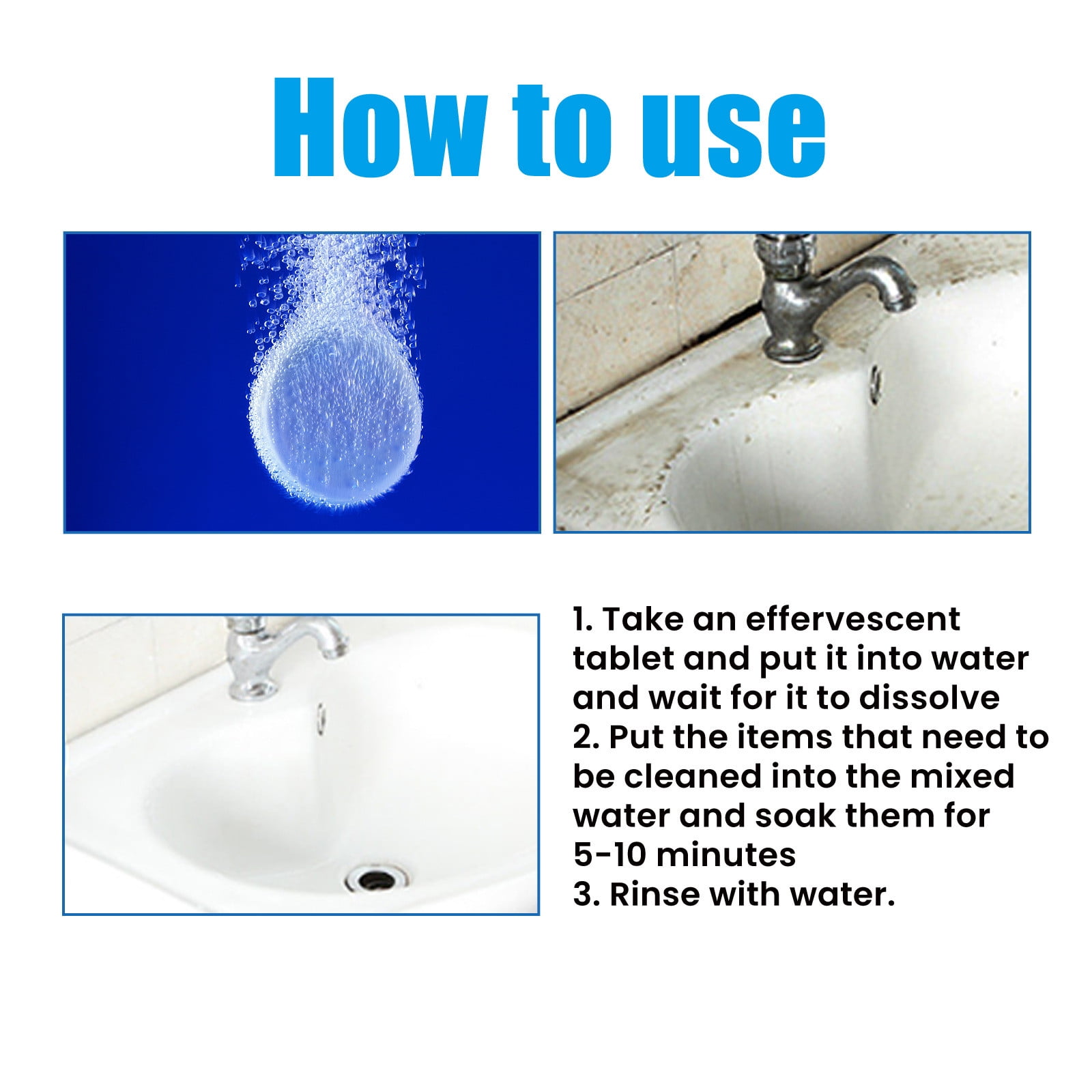 Cadorn Household Strong Decontamination Toilet Cleaner - Stubborn Scale Foam Cleaning Powder for Efficient Toilet Cleaning