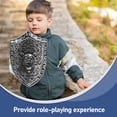 thumbnail image 4 of Toy Shield 2Pcs for Kids Dark Grey Plastic Lion Guard Shape Medieval Knight Costume Role Playing Accessory, 4 of 9