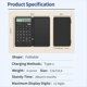 thumbnail image 5 of Calculadora Portátil con Bloc de Notas, Pantalla Grande de 12 Dígitos y 2 Líneas, Recargable con Energía Solar, para Oficina., 5 of 5