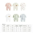 thumbnail image 5 of RYUJNDK Baby Long Sleeve Climbing Suit Cotton Pieces Outfit Unisex Baby Romper Comfortable Wearing Baby Romper for Babies, 5 of 15
