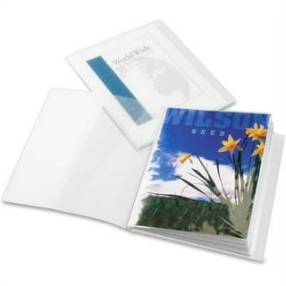 AVERY Classic Presentation Book, Clear Front Window for Title Page, 12  Non-Stick Pages, 1 White Book (47671)