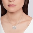 thumbnail image 2 of LeCalla 925 Sterling Silver Hypoallergenic Heart Family Tree Engraved Necklace for Mother Daughter Sister Women and Teen 18" Inch, 2 of 6