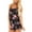 Black, variant on Women's Swim Board Shorts Swimming Womens Floral Printed Pocket Strapless Playsuits Short Jumpsuit Rompers