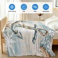 thumbnail image 4 of Blue Anchor Coastal Cooling Blanket,Lightweight Summer Throw Blanket with Double Sided Cold Effect,Nautical Summer Beach Starfish Snowflake Picnic Blankets Bed Sheet for Hot Sleepers 50"x60", 4 of 8