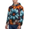 thumbnail image 3 of Haiem Colorful Blooming Flowers Patterned Men's Hoodie with Kangaroo Pocket - Ideal Pullover Sweatshirt for Daily Wear, Travel, and Home-Medium, 3 of 7