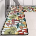thumbnail image 2 of Kitchen Rugs Sets Of 2,Colorful Mushroom Plant Light Blue Pattern Anti Fatigue Kitchen Mat Rugs Non Slip Washable,Decorative Kitchen Floor Mats for Kitchen,Sink,Laundry,17"x47"+17"x47", 2 of 5
