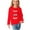 1-Red, variant on CLOISE Kids Shirts Girls Boys Teen Long Sleeve Crew Neck Tops Print Casual Fashion Fall Winter Clothes Brown 13T