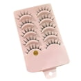 thumbnail image 3 of 5 Pairs False Eyelashes Lightweight DIY Cosplay Handmade Gorgeous Fake Eye Lashes Faux Makeup Eyelash for Travel Party Office, 3 of 7