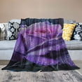 thumbnail image 2 of Fenyluxe Rose Water Droplets Throw Blanket for Sofa Couch Cottagecore Room Decor All Seasons Lightweight Soft Flannel Material Blanket 60x80in, 2 of 6