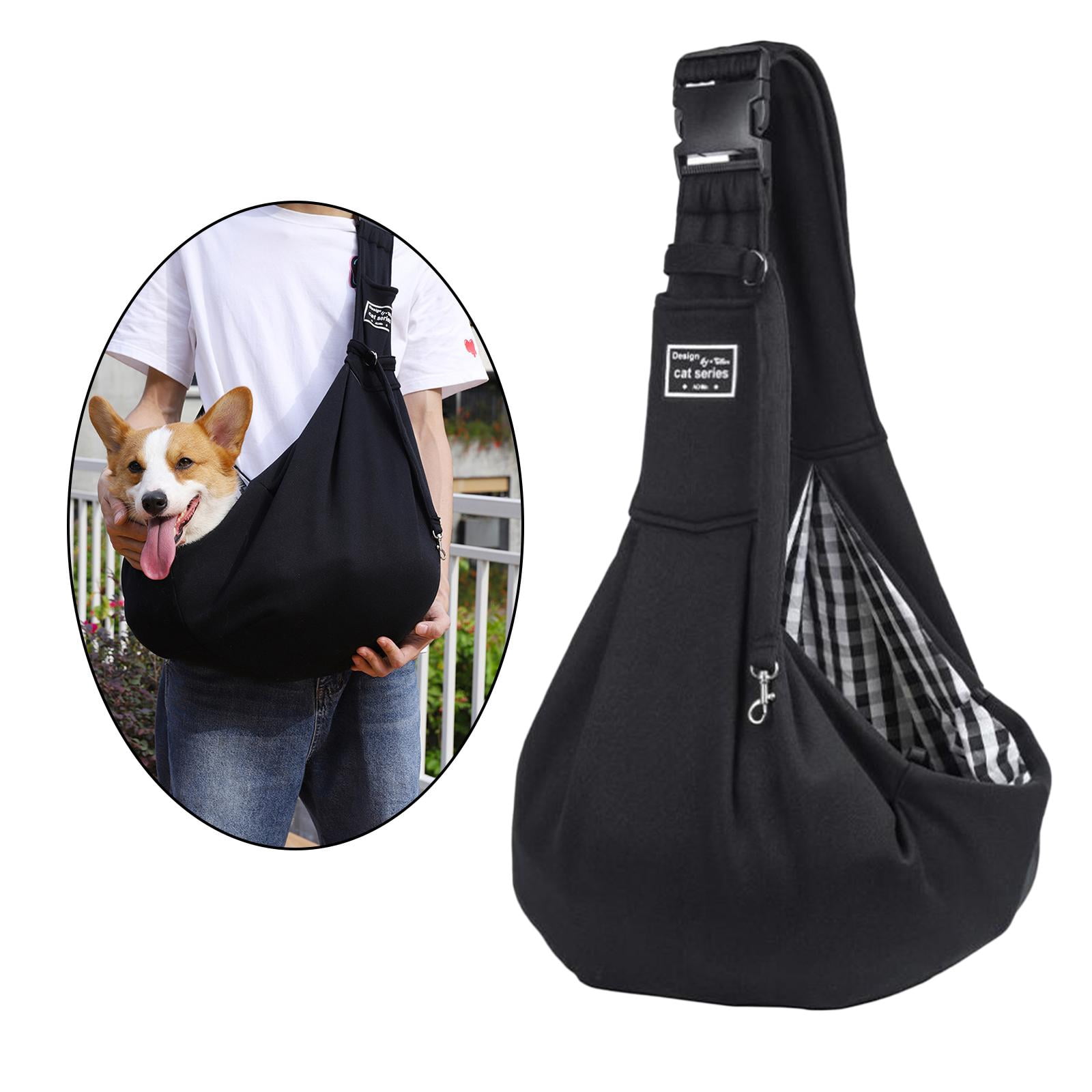 Breathable Pet Carrier Medium Large cat and dog Tote Walking Black