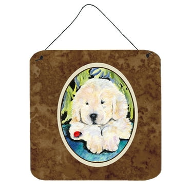 Carolines Treasures SS8271DS66 Golden Retriever Aluminum Metal Wall or Door Hanging Prints, 6 x 6", Multicolor