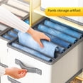 thumbnail image 2 of Caja de almacenamiento de ropa de gran capacidad, armario de artefactos de almacenamiento de pantalones plegables para el hogar, caja de almacenamiento de ropa, 2 of 5