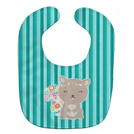 

Carolines Treasures BB6936BIB Flowered Squirrel Baby Bib 10 x 13 multicolor