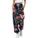 thumbnail image 1 of Pantalones holgados Gibobby para mujer con Estampado navideño azul marino L, 1 of 4