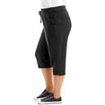 thumbnail image 5 of Women's Relaxed Fit Pants All Day Solid Color Home Shorts Women's Fashion Pocket Elastic Yoga Shorts Capris Leisure Comfy Dailywear, 5 of 8