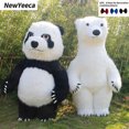 thumbnail image 2 of Disfraz inflable de panda gigante, disfraz de mascota de oso polar divertido para fiesta de disfraces de cosplay, disfraz de mascota inflable de peluche, 2 of 5