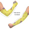 thumbnail image 4 of Manches Ananas Colortone Protection Solaire Manches Rafraîchissantes Manches de Soleil Unisexes en Soie Glacée avec Trou pour le Pouce pour Course Cyclisme Conduite Sports Extérieurs, 4 of 7