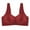 Wine, variant on cfhntfmh Womens Seamless Bras No Underwire Supportive Wireless Push up Full Coverage Bralette Comfort V Neck T-Shirt Bra