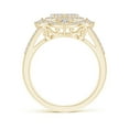 thumbnail image 2 of ANGARA Natural Diamond Cluster Engagement Ring in 14K Yellow Gold for Women (Size-3mm| Color-I-J| Clarity-I1-I2) | April Birthstone, Anniversary, Jewelry Gift for Women | Natural Diamond Ring, 2 of 9