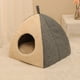 thumbnail image 3 of Triángulo forma cueva casa perrera nido conejo suave con suministros acolchados pequeño 43cmx43cmx41cm jinwen Camas para gatos, 3 of 8