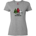 thumbnail image 3 of Inktastic Country Christmas Plaid Trees Women's T-Shirt, 3 of 5