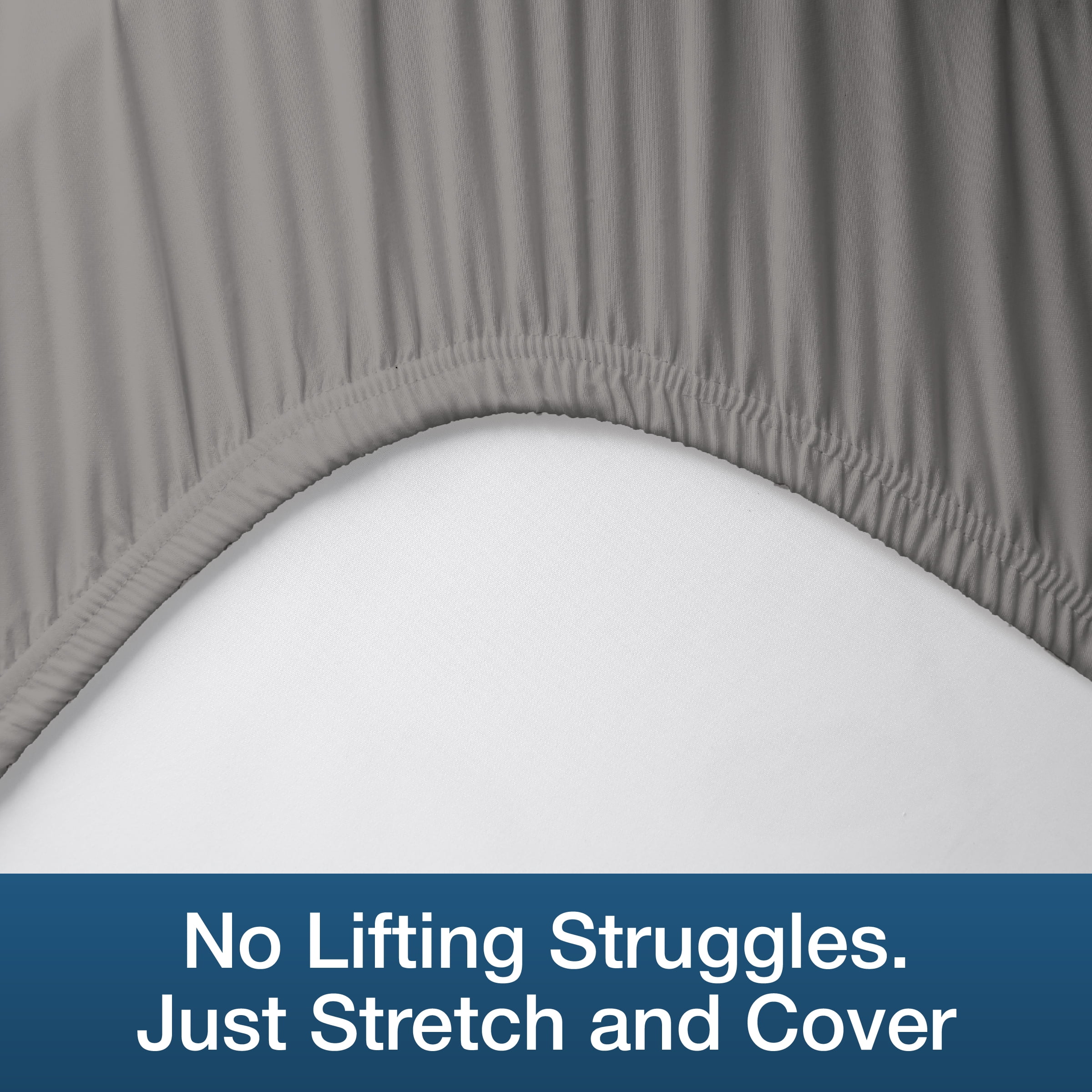 Beddora Waterproof Mattress Protector with Quilted Top – King – Soft & Breathable – Light Grey