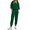 Dark-Green, variant on Fantaslook Womens 2 Piece Outfits Long Sleeve Half Zip Sweatsuits with Pockets Pullover Lounge Set