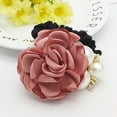 thumbnail image 3 of GOOHOCHY Coletero con cinta de satén y rosas para mujer (rosa), 3 of 6
