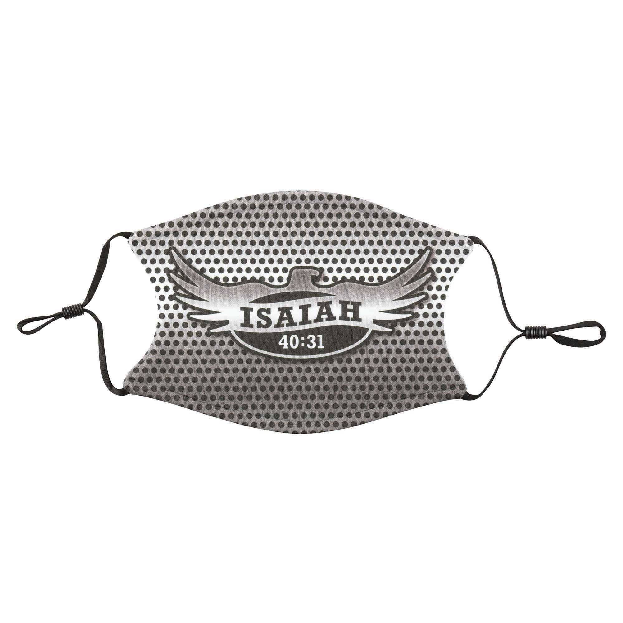 Eagle Inspirational Grey One Size Cloth Fabric Fashion Face Covering Mask