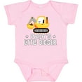 thumbnail image 3 of Inktastic Papa Little Digger Construction Truck Boys Baby Bodysuit, 3 of 5