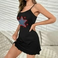 thumbnail image 6 of Kaemgyyd Sleep Dress for Women Summer Trendy Star Scoop Neck Sleepwear Loose Spaghetti Strap Mini Nightgowns Camisole Nightdress, 6 of 6