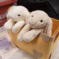 thumbnail image 5 of Lindo conejo de peluche Lop, muñeco de conejo de orejas largas y suave, divertido compañero de sueño para bebés, delicado adorno para el hogar, regalos para niños, 5 of 5