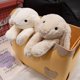 thumbnail image 3 of Peluche de conejo Lop para niños, muñeco de peluche suave con orejas largas, divertido compañero de dormir para bebé, decoración delicada del hogar, regalos, 3 of 6