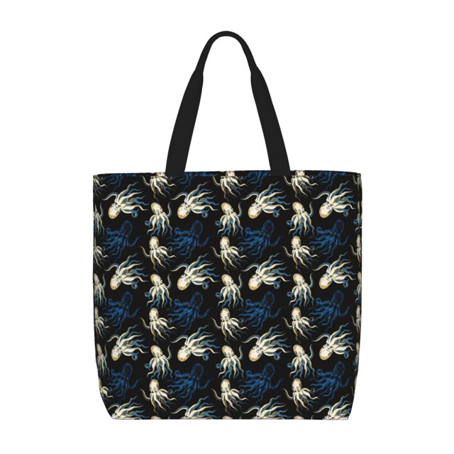 Disketp Octopus 1 Bolsa Tote de Lona para Mujer, Bolso de Hombro y Cruzado con Cierre de Cremallera