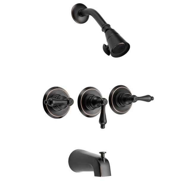 Designers Impressions 651458 Oil Rubbed Bronze Tub / Shower Combo Faucet