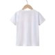 thumbnail image 2 of Girls' Casual Short Sleeve Round Neck T-Shirt - Summer White Top with Blue Bow Print, Breathable Knit Fabric for Everyday Play & Outings, Shirts for Girls, Comfortable Fit Shirt, 2 of 6