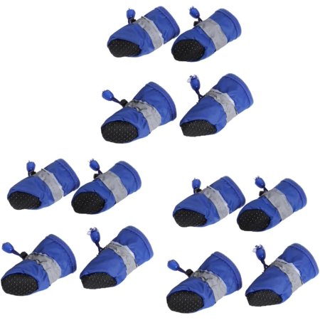 12 pcs Dogs Puppy Socks Large Seasons Shoes Straps Traction Medium Paw Small with Draw Size Rain Anti- Winter Anti Protector to Midium Walking Pet Control Summer Socks