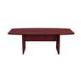 thumbnail image 3 of Mayline Corsica 7' Boat Shaped Conference Table with Slab Base-Sierra Cherry, 3 of 3