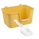 thumbnail image 2 of Lavabo para arena de gatos con pala, bandeja de arena para mascotas con parte abierta, inodoro para orinal para gatitos, bandeja de arena , Amarillo XL XL Amarillo, 2 of 8