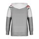thumbnail image 4 of Puntoco moda mujer manga larga otoño camiseta impresión bolsillos con capucha blusa tops Puntoco Puntoco-4171, 4 of 4