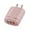 Pink, variant on 3-Port USB Charging Head - Macaron Color Fast Charger, 5V/2A Output, Compact Design for Travel, Compatible with Phones, Tablets, and Smart Devices - Overheat Protection