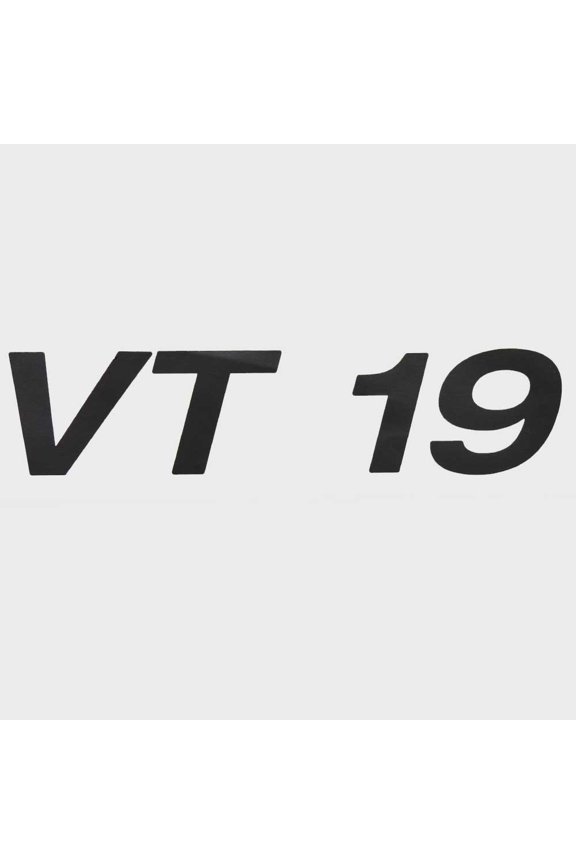 Boat Decal 2201981 | VT 19 Black 6 3/4 x 1 1/2 Inch