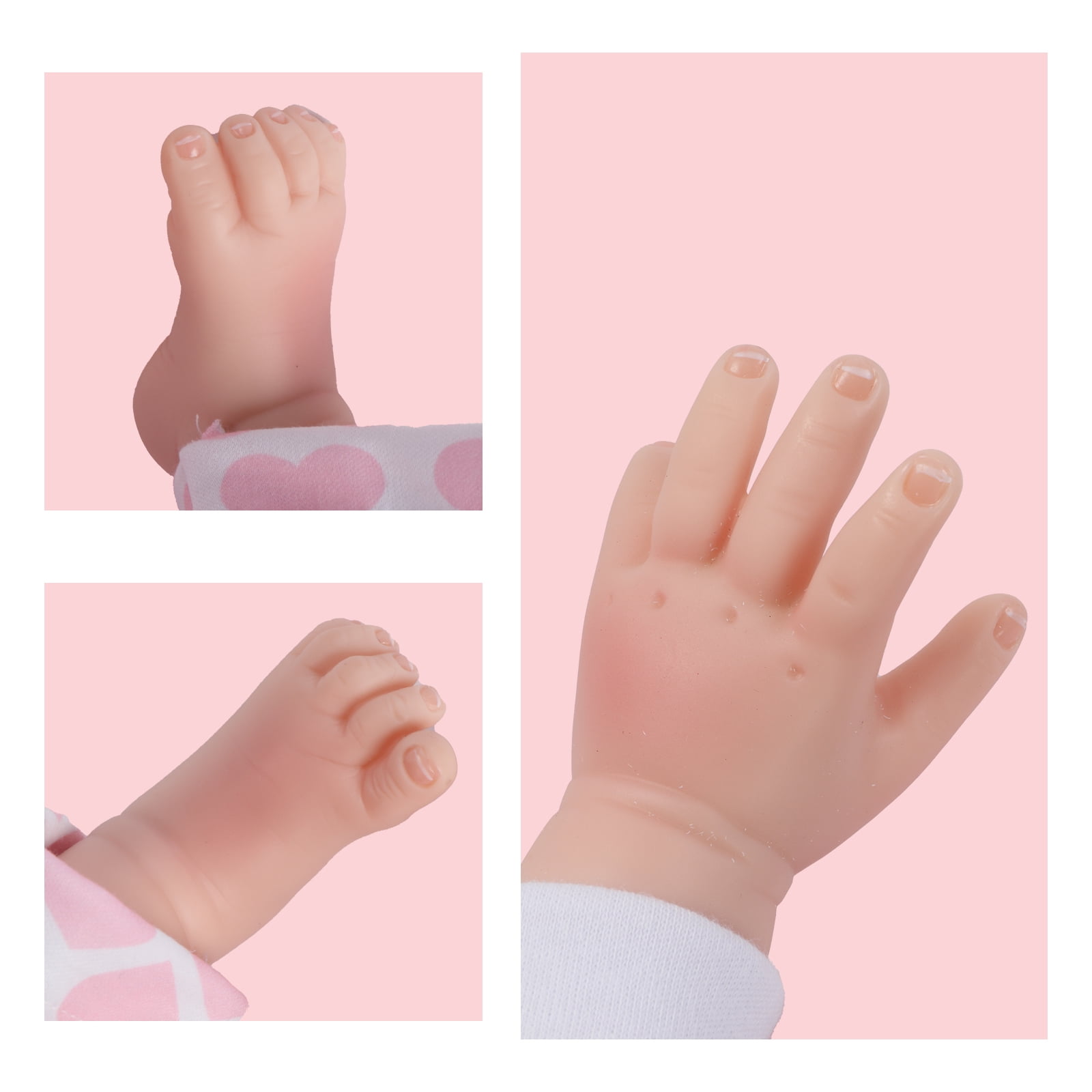 Ktaxon Reborn Baby Dolls, 22 inches Realistic Newborn Soft Vinyl Baby Dolls Toy for Kids Age 3+(Cloth Body)