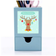 thumbnail image 1 of Christmas Snowflake Star bombilla Deer Festival Tarjeta de clip de pluma del gestor de suministros de oficina, 1 of 3