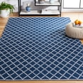 thumbnail image 2 of SAFAVIEH Montauk Jolyon Diamond Cotton Area Rug, Navy/Ivory, 6' x 9', 2 of 9