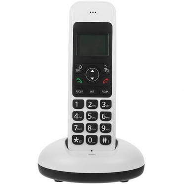 Nutrianeous Simple Cordless Phone For Elderly White 1 Set Home And Office Use