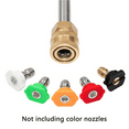 thumbnail image 3 of 5X Pressure Washer Extension Rod 17-Inch Stainless Steel 1/4 Inch Quick-Connect Electric Washer Nozzle,5 * pressure washer extension wand,silver, 3 of 7