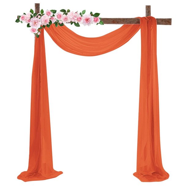 Cortina de boda de gasa para decoración de bodas al aire libre, arco de tela, diseño de fiesta de Navidad, fondo
