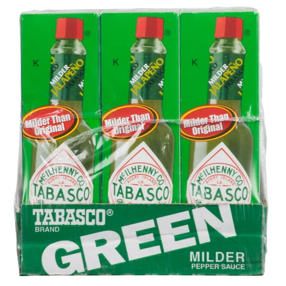 TABASCO® 2 oz. Green Pepper Hot Sauce - 12/Case
